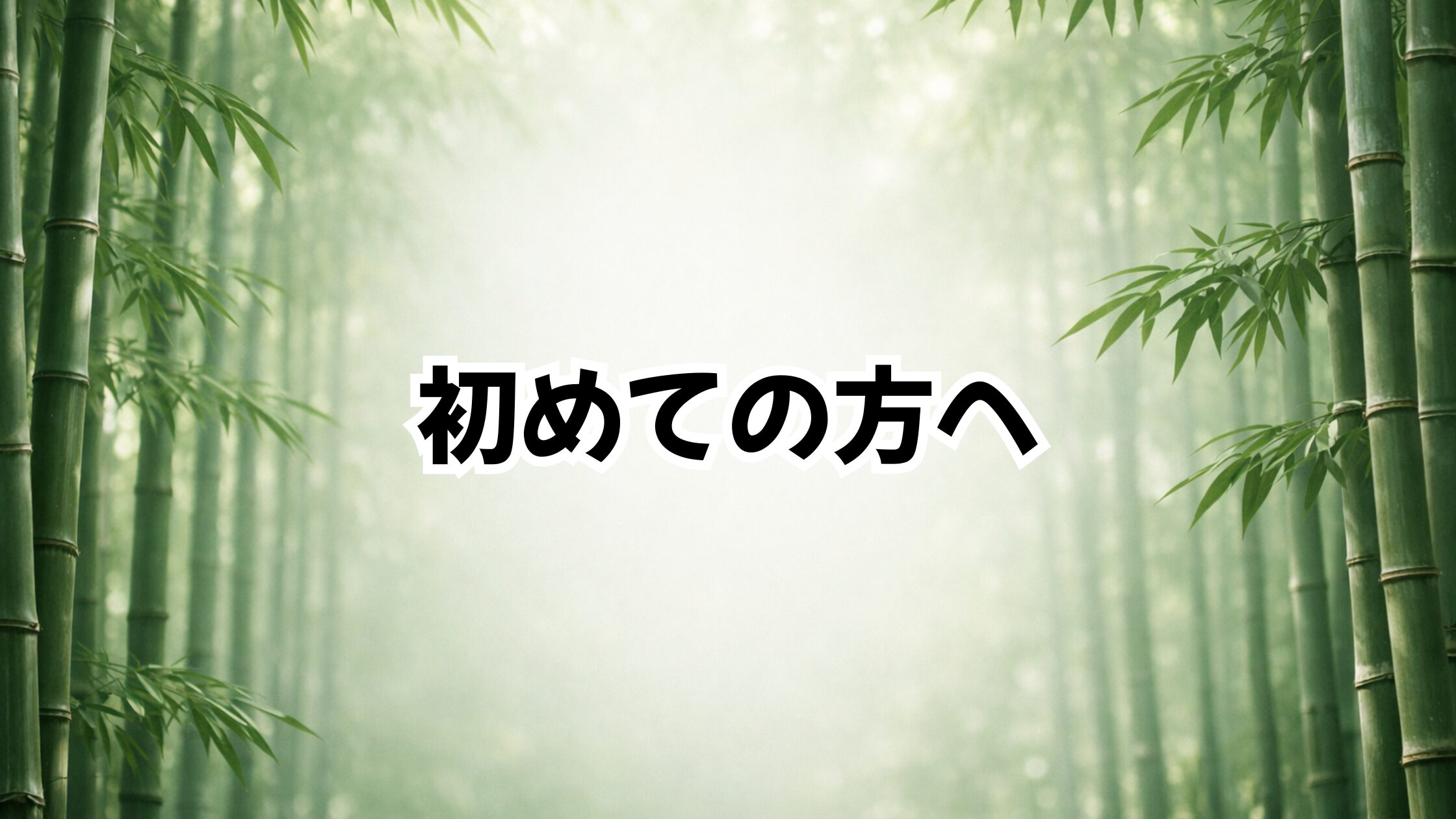 初めての方へ